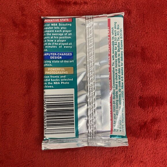 1990-91 Skybox NBA Basketball Box - 1 FACTORY SEALED Pack - 15 Cards - SERIES 2 - Picture 2 of 3